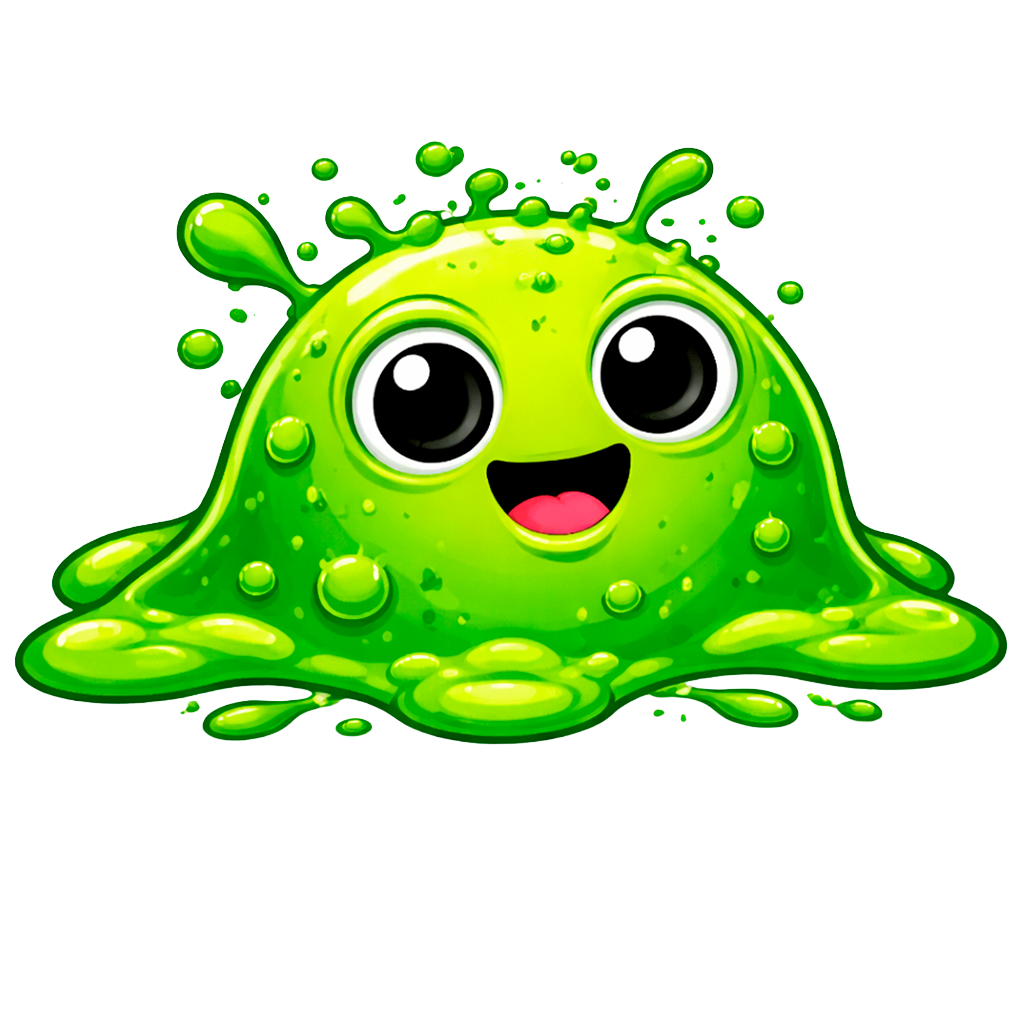 GLOP the slime mascot